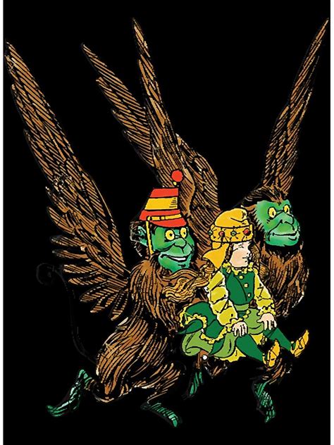 Dorothy With Flying Monkeys Wizard Of Oz Poster For Sale By