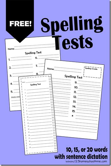Spelling Test For 6th Graders