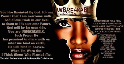 I will put you in charge of many things. UNBREAKABLE}}}}} God has been Faithful in allowing me to see the truth of this scripture "Isaiah ...