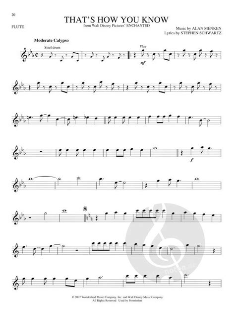 Songs From Frozen Tangled And Enchanted Sheet Music For Flute