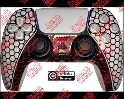 Ps5 Playstation 5 Dualsense Controller Skin Template File Svg Etsy