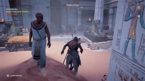 Assassins Creed Origins Find Papyrus Temple Of Horus Youtube
