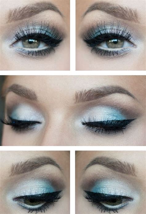 Best hair color for light brown eyes. Light blue makeup | Black eye makeup, Blue makeup, Makeup ...