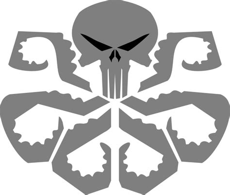 Punisher Skull Outline Png Punisher Skull Star Svg File Available For