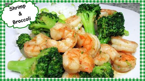 Chinese Shrimp And Broccoli Stir Fry With Garlic Sauce Recipe Youtube