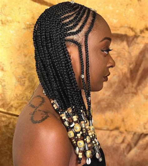 Continue creating the pattern three times, and grab an additional section of hair to the right of the braid. 30 Black Braided Hairstyles You Can Try For a Fancy ...