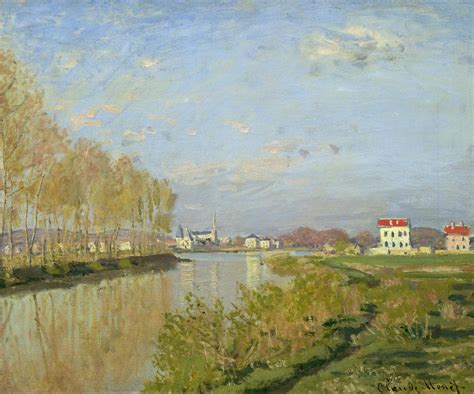 The Seine At Argenteuil Painting By Claude Monet Fine Art America