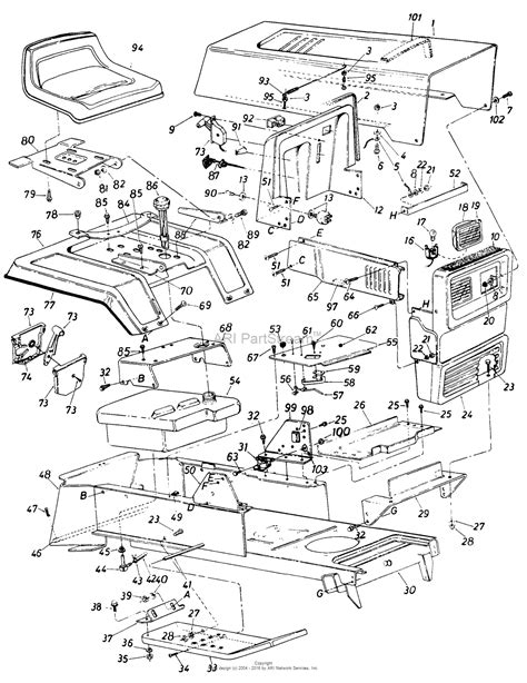 Mtd 148 853 000 1988 Parts Diagram For Parts