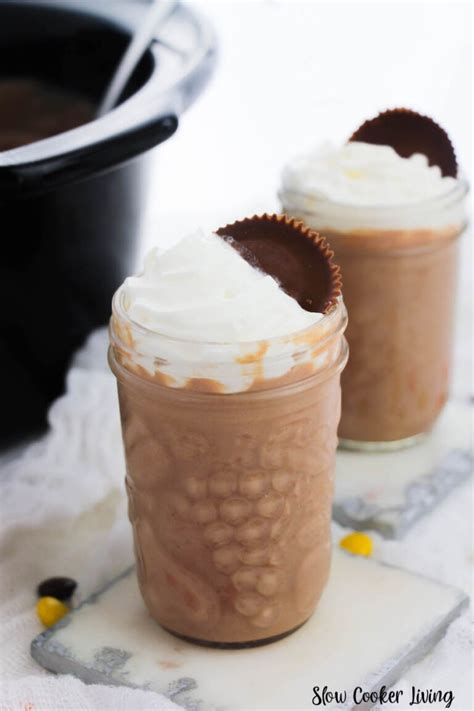 Peanut Butter Hot Chocolate Slow Cooker Living
