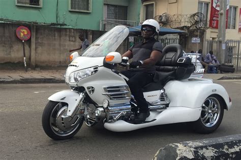 How about a honda gold wing quad? Honda Goldwing three wheeler bike spotted in Lagos - AUTOJOSH
