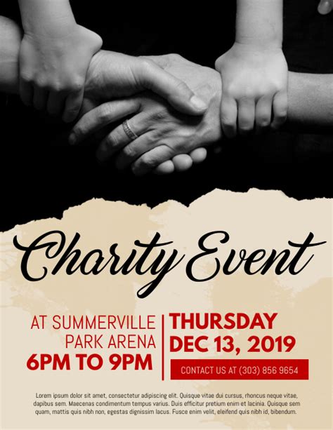 Charity Event Flyer Template Postermywall