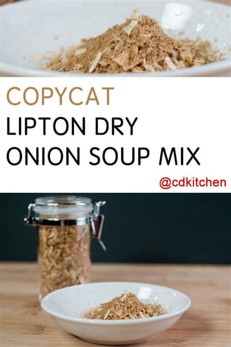 Others point out, as does the website for unilver, which makes lipton products, that lipton onion soup mix is made in a facility that also processes it goes great in meatloaf, stew, and works well to make dip. Copycat Lipton Dry Onion Soup Mix Recipe | CDKitchen.com