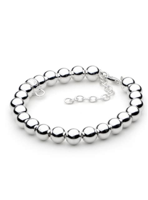 Ball Bead Bracelet In 8mm Sterling Silver — The Jewel Shop