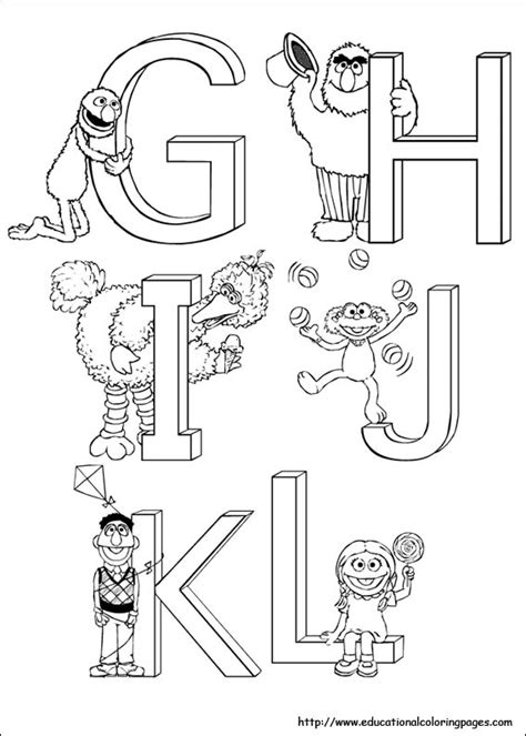 Elmo Abc Coloring Pages