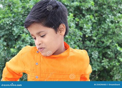 A Kid Expression Of Shy Stock Image Image Of People 254296465