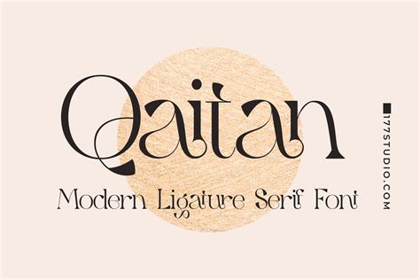 Qaitan Serif Font 177studio Fontspace