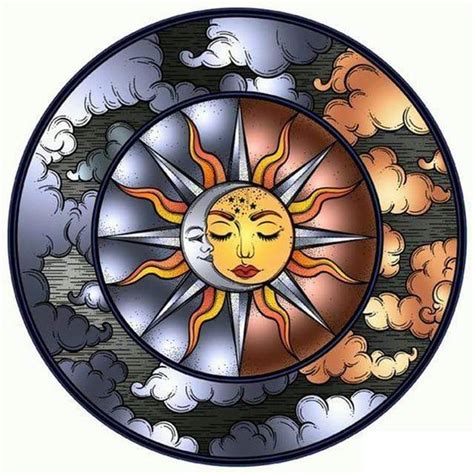 5d Diamond Painting Moon And Sun Cloud Circle Kit Bonanza Marketplace