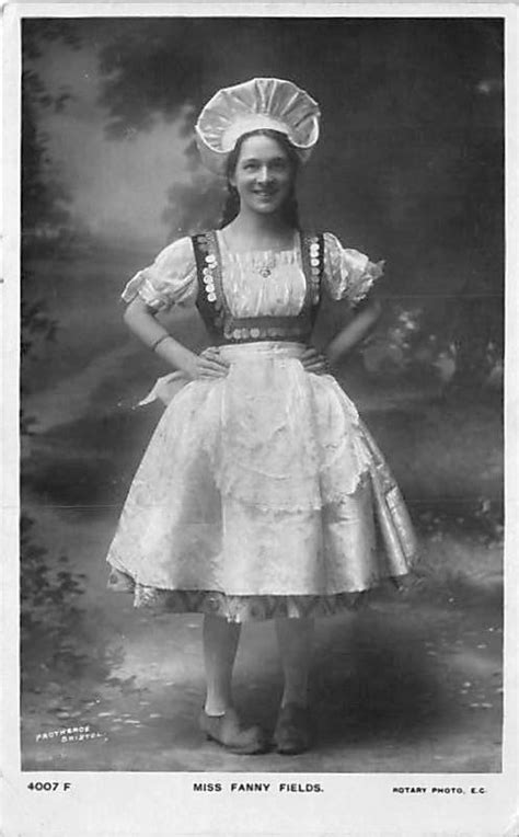 Miss Fanny Fields Theater Actor Actress Postcard