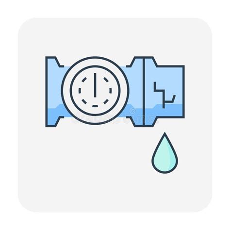 Burst Pipe Icon Stock Vector Illustration Of Isolated 176065015