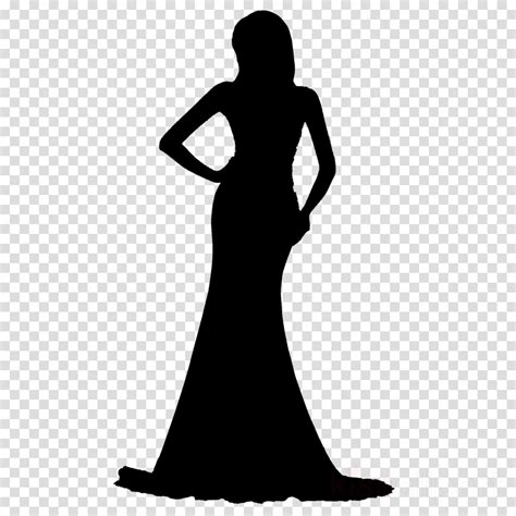 Young Woman Silhouette Png Clip Art Library