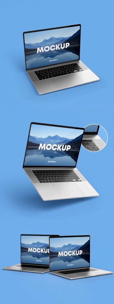 Free Laptop Mockup Set Mockuptree