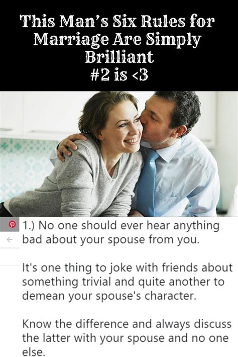 This Man’s Six Rules For Marriage Are Simply Brilliant Memes Sarcastic Best Marriage