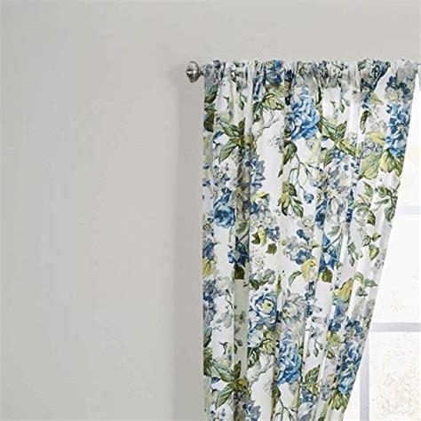 Waverly Floral Engagement Rod Pocket Curtains For Living Room Double