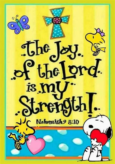 Joy Of The Lord Is Our Strength Snoopy Quotes Inspirational Words