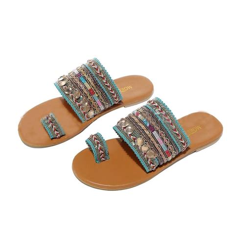 Womens Bohemian Style Sandals In 2020 Bohemian Style Sandals Flip