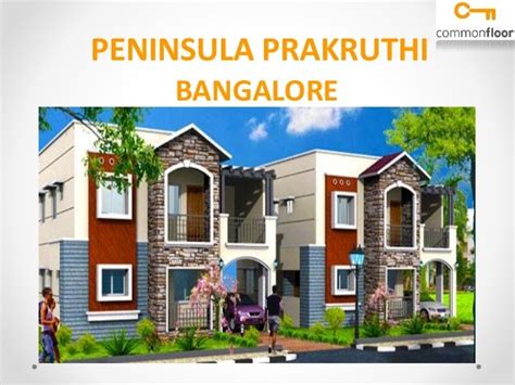 Peninsula Prakruthi Villa Bangalore Peninsula Prakruthi Villa