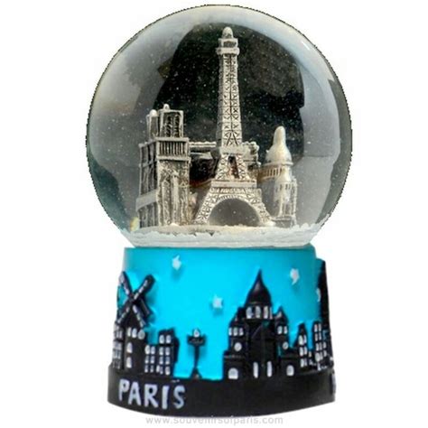 Paris 2 Snow Globes Decor Home Decor