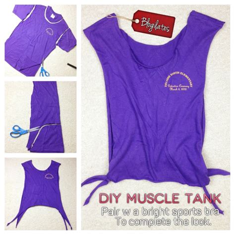 Diy Muscle Tank Workout Shirt