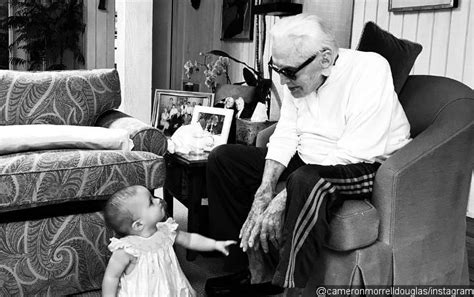 101 Year Old Kirk Douglas Spends His Time With Great Granddaughter In