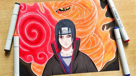 Drawing Itachi Uchiha With Susanoo Naruto Shippuden Youtube