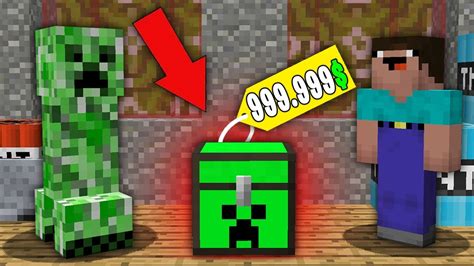 Minecraft Noob Vs Pro Noob Bought This Super Creeper Chest For 999999 Challenge 100