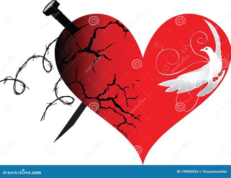 The Heart In Good And Evil Stock Vector Illustration Of Romance 19968454