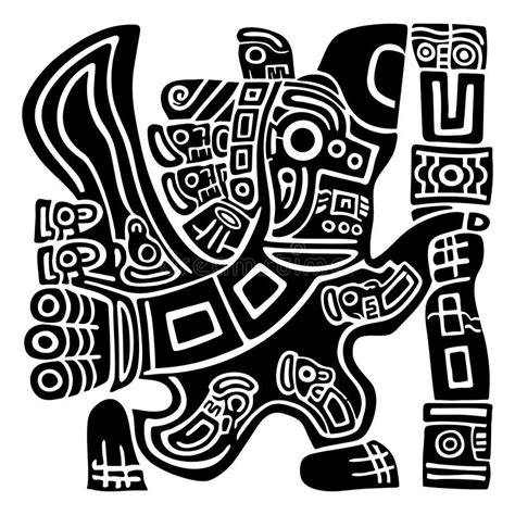 Guerrero Azteca Ilustración Del Vector Ilustración De Ilustración