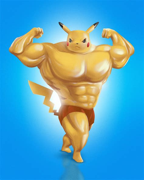 Pikachu Bodybuilder Behance