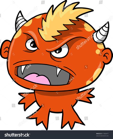 Monster Devil Vector Illustration Stock Vector Royalty Free 31360477