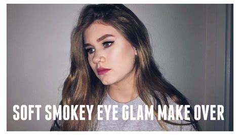 soft smokey eye glam make over youtube