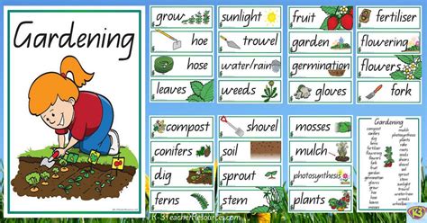 Gardening Vocabulary Words | Vocabulary words, Plant lessons, Vocabulary