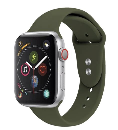3.8 out of 5 stars 13. Apple Watch Silicone Sportband Midnight Green - Apple ...