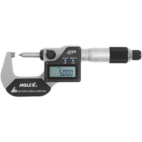 Simply Buy Digital External Micrometer With Measuring Tip 0 25 Mm
