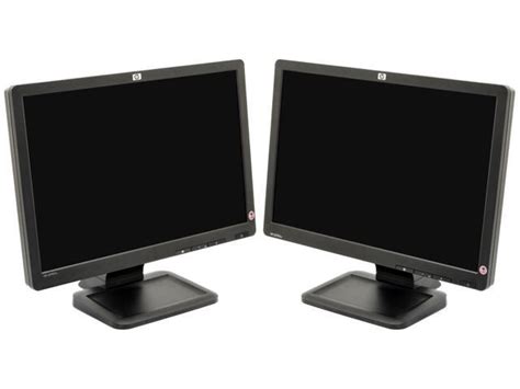 Dual Matching Hp Le1901w 19 Widescreen Lcd Monitor Grade A Condition