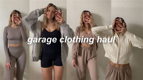 garage clothing haul new in seamless activewear nudes youtube