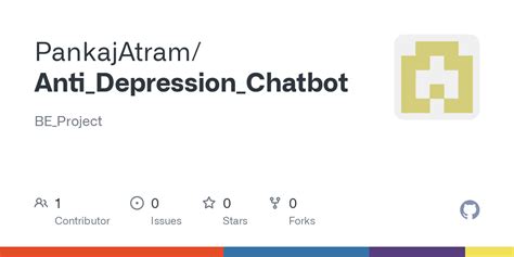 Github Pankajatramantidepressionchatbot Beproject