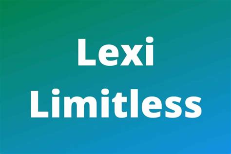 Lexie Limitless Net Worth Age Height And Is She Married Work With Joshua