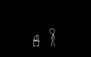 Looking for the best wallpapers? black background, Monochrome, Minimalism, Xkcd HD ...