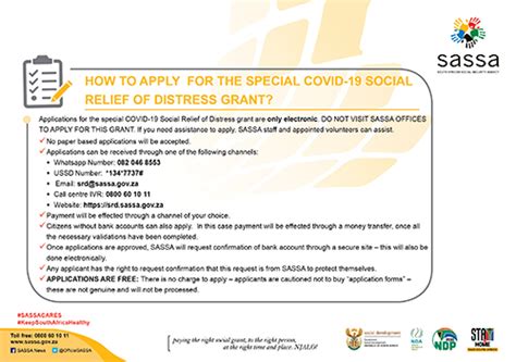 In this regard he introduced a special covid 19 social relief of distress grant (srd) of r350 per month for 6 months to be paid to individuals who are . COVID-19_SRD_Grant