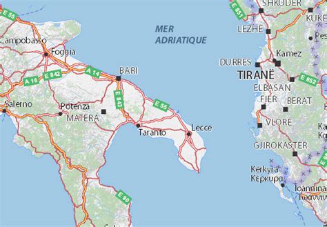 Michelin Brindisi Map Viamichelin